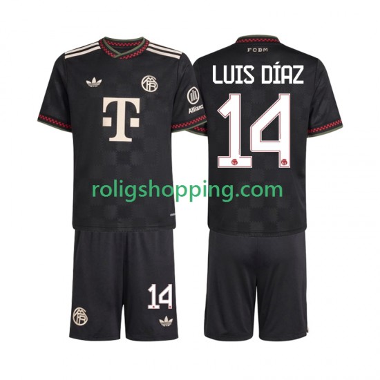 Fotbollströja FC Bayern München Luis Diaz 14 Barn Tredjeställ 2025-2026 Kort ärm
