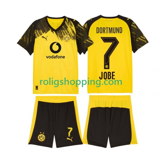 Fotbollströja Borussia Dortmund Jobe Bellingham 7 Barn Hemmaställ 2025-2026 Kort ärm