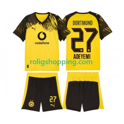 Fotbollströja Borussia Dortmund Karim Adeyemi 27 Barn Hemmaställ 2025-2026 Kort ärm