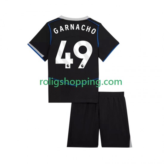 Fotbollströja Chelsea Alejandro Garnacho 49 Barn Tredjeställ 2025-2026 Kort ärm