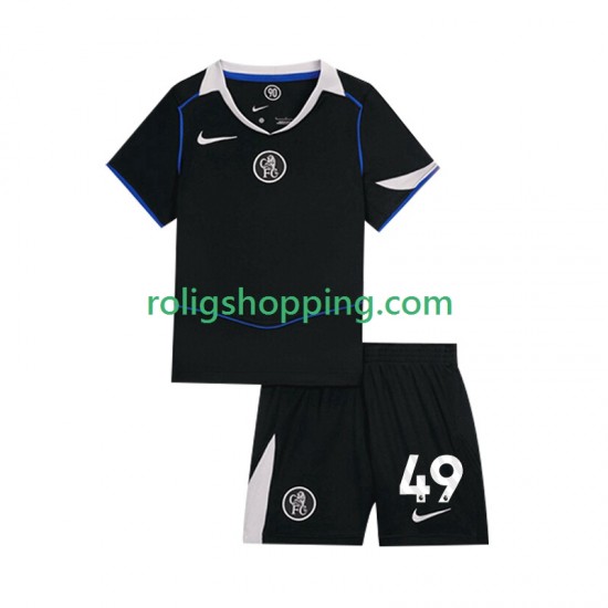 Fotbollströja Chelsea Alejandro Garnacho 49 Barn Tredjeställ 2025-2026 Kort ärm