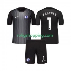 Fotbollströja Chelsea Robert Sanchez 1 Målvakt Barn Hemmaställ 2025-2026 Kort ärm