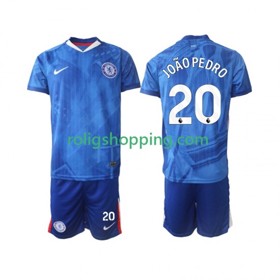 Fotbollströja Chelsea joao pedro 20 Barn Hemmaställ 2025-2026 Kort ärm