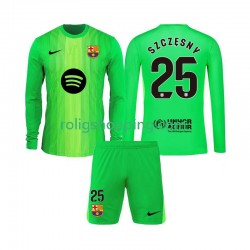 Fotbollströja FC Barcelona Szczesny 25 Målvakt Barn Hemmaställ 2025-2026 Lång ärm
