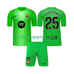 Fotbollströja FC Barcelona Szczesny 25 Målvakt Barn Hemmaställ 2025-2026 Kort ärm