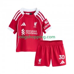 Fotbollströja Liverpool Jeremie Frimpong 30 Barn Hemmaställ 2025-2026 Kort ärm
