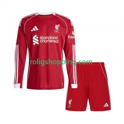 Fotbollströja Liverpool Barn Hemmaställ 2025-2026 Lång ärm
