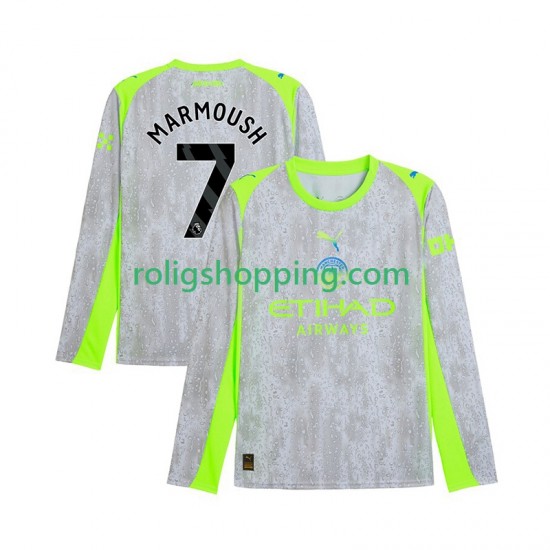 Fotbollströja Manchester City Omar Marmoush 7 Män Tredjeställ 2025-2026 Lång ärm