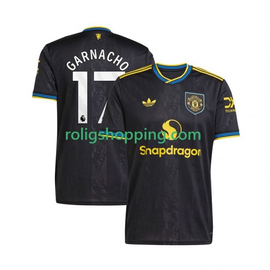 Fotbollströja Manchester United Alejandro Garnacho 17 Män Tredjeställ 2025-2026 Kort ärm