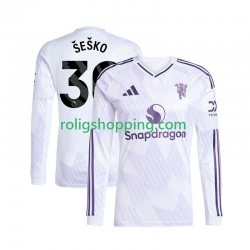 Fotbollströja Manchester United Benjamin Sesko 30 Män Bortaställ 2025-2026 Lång ärm
