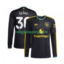 Fotbollströja Manchester United Benjamin Sesko 30 Män Tredjeställ 2025-2026 Lång ärm