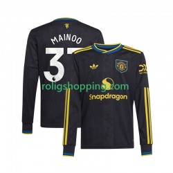Fotbollströja Manchester United Kobbie Mainoo 37 Män Tredjeställ 2025-2026 Lång ärm