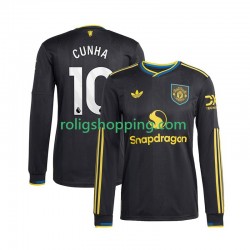 Fotbollströja Manchester United Matheus Cunha 10 Män Tredjeställ 2025-2026 Lång ärm