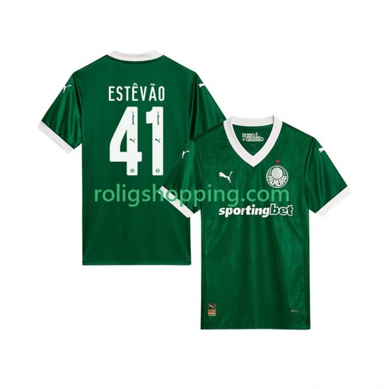 Fotbollströja Palmeiras Estevao 41 Män Hemmaställ 2025-2026 Kort ärm