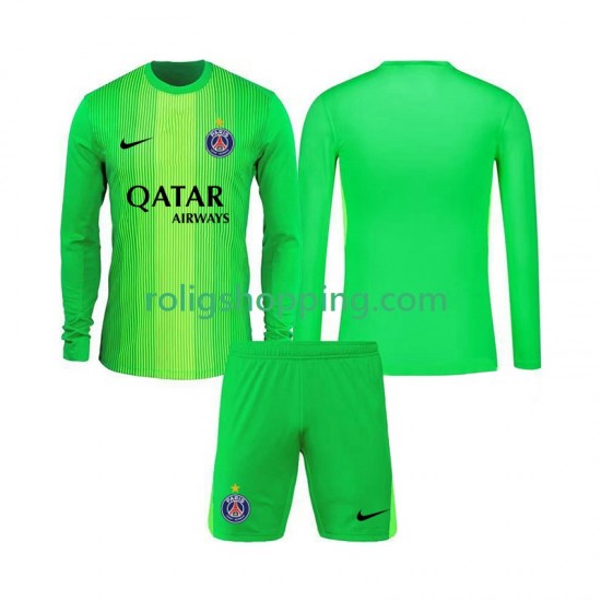 Fotbollströja Paris Saint-Germain Målvakt Barn Bortaställ 2025-2026 Lång ärm