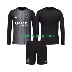 Fotbollströja Paris Saint-Germain Målvakt Barn Hemmaställ 2025-2026 Lång ärm