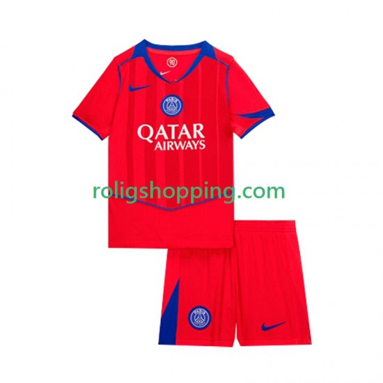 Fotbollströja Paris Saint-Germain Barn Tredjeställ 2025-2026 Kort ärm
