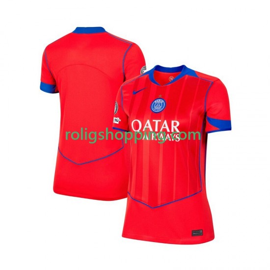 Fotbollströja Paris Saint-Germain Kvinnor Tredjeställ 2025-2026 Kort ärm