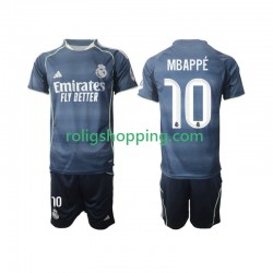 Fotbollströja Real Madrid Mbappé Kylian 10 Barn Bortaställ 2025-2026 Kort ärm