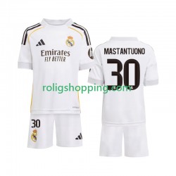 Fotbollströja Real Madrid Mastantuono 30 Barn Hemmaställ 2025-2026 Kort ärm