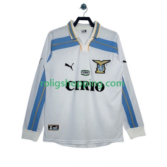 Fotbollströja SS Lazio 2000 Retro Män Bortaställ 1999 Lång ärm