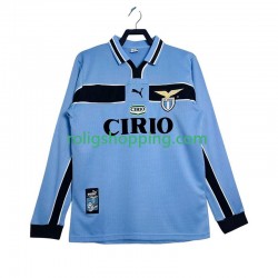 Fotbollströja SS Lazio 1998 Retro Män Hemmaställ 1999 Lång ärm