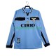Fotbollströja SS Lazio 1998 Retro Män Hemmaställ 1999 Lång ärm