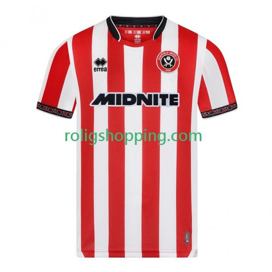 Fotbollströja Sheffield United Män Hemmaställ 2025-2026 Kort ärm