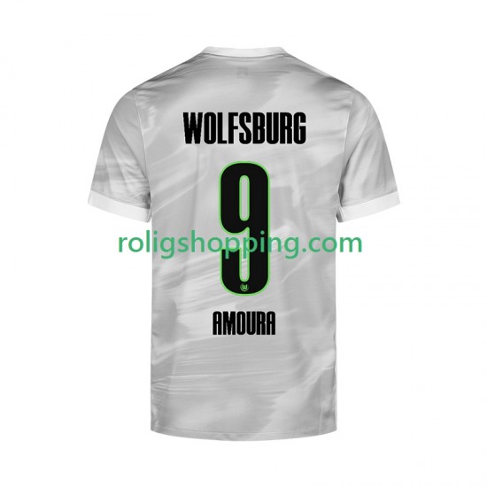 Fotbollströja VfL Wolfsburg Mohamed Amoura 9 Män Bortaställ 2025-2026 Kort ärm