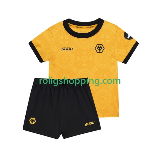 Fotbollströja Wolverhampton Wanderers Barn Hemmaställ 2025-2026 Kort ärm