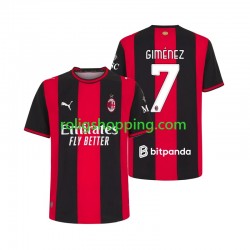 Fotbollströja AC Milan Gimenez 7 Män Hemmaställ 2026-2027 Kort ärm