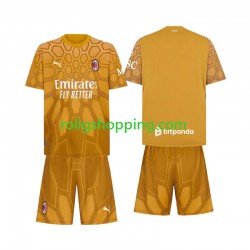 Fotbollströja AC Milan Målvakt Barn Hemmaställ 2026-2027 Kort ärm Fotbollströja AC Milan Målvakt Barn Hemmaställ 2026-2027 Kort ärm