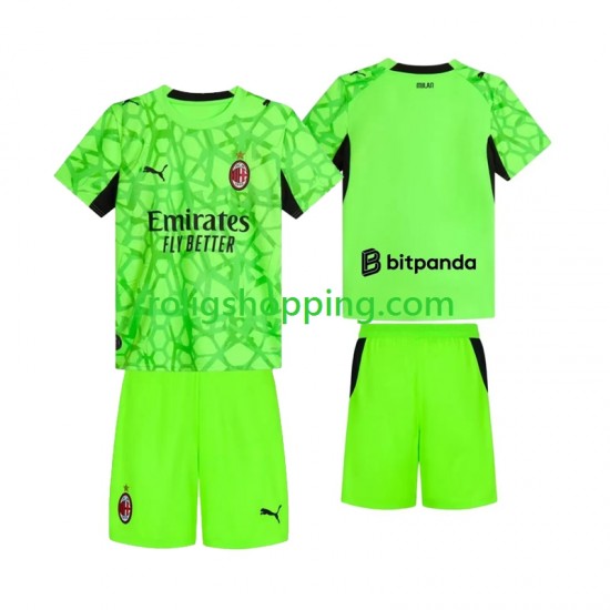 Fotbollströja AC Milan Målvakt Barn Tredjeställ 2026-2027 Kort ärm