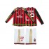 Fotbollströja AC Milan Kaka 22 2013 2014 Retro Barn Hemmaställ Lång ärm