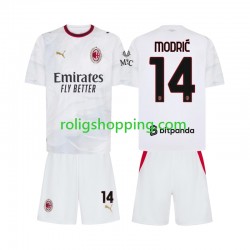 Fotbollströja AC Milan Modrić Luka 14 Barn Bortaställ 2026-2027 Kort ärm