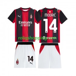 Fotbollströja AC Milan Modrić Luka 14 Barn Hemmaställ 2026-2027 Kort ärm