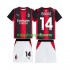 Fotbollströja AC Milan Modrić Luka 14 Barn Hemmaställ 2026-2027 Kort ärm