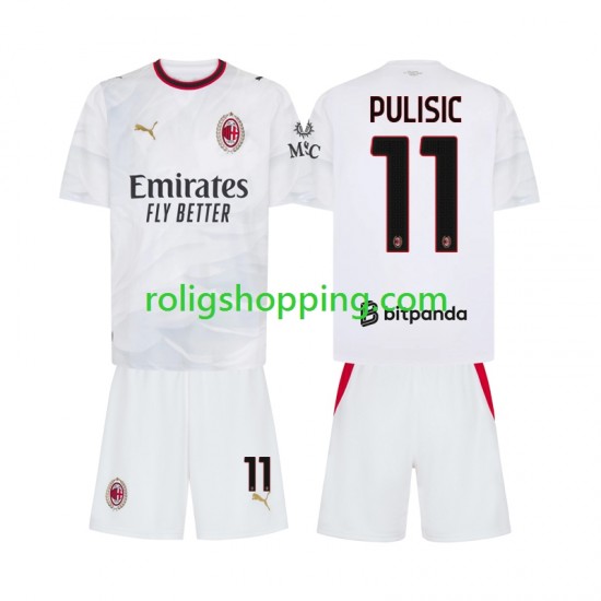 Fotbollströja AC Milan Pulisic 11 Barn Bortaställ 2026-2027 Kort ärm