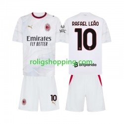Fotbollströja AC Milan Rafael Leao 10 Barn Bortaställ 2026-2027 Kort ärm Fotbollströja AC Milan Rafael Leao 10 Barn Bortaställ 2026-2027 Kort ärm