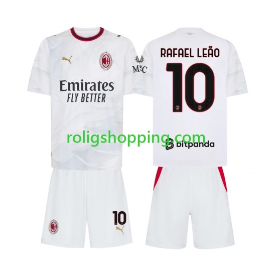 Fotbollströja AC Milan Rafael Leao 10 Barn Bortaställ 2026-2027 Kort ärm