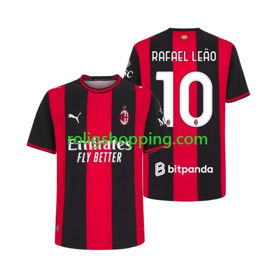 Fotbollströja AC Milan Rafael Leao 10 Män Hemmaställ 2026-2027 Kort ärm