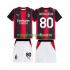 Fotbollströja AC Milan Ronaldinho 80 Barn Hemmaställ 2026-2027 Kort ärm