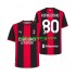 Fotbollströja AC Milan Ronaldinho 80 Män Hemmaställ 2026-2027 Kort ärm