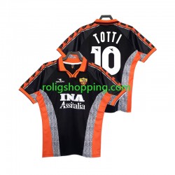 Fotbollströja AS Roma Totti 10 1998 Retro Män Tredjeställ 1999 Kort ärm