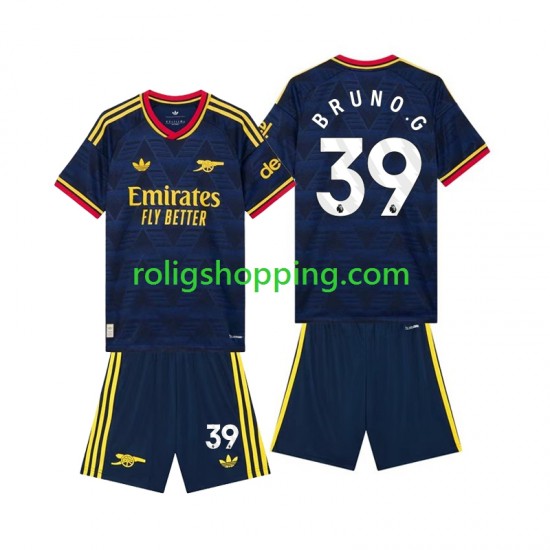 Fotbollströja Arsenal Bruno Guimaraes 39 Barn Bortaställ 2026-2027 Kort ärm
