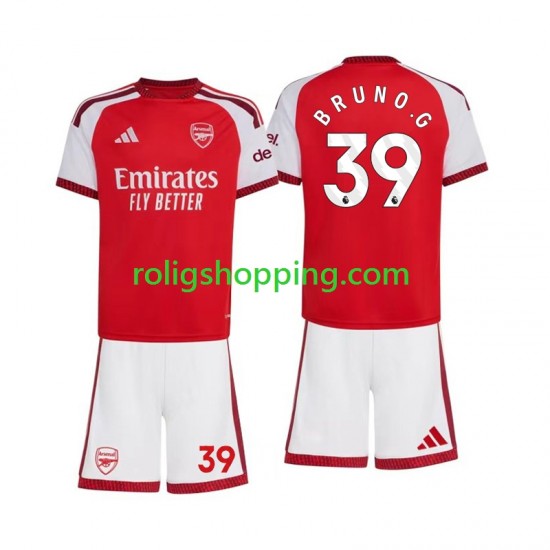 Fotbollströja Arsenal Bruno Guimaraes 39 Barn Hemmaställ 2026-2027 Kort ärm