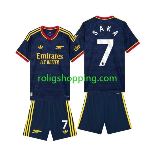 Fotbollströja Arsenal Bukayo Saka 7 Barn Bortaställ 2026-2027 Kort ärm