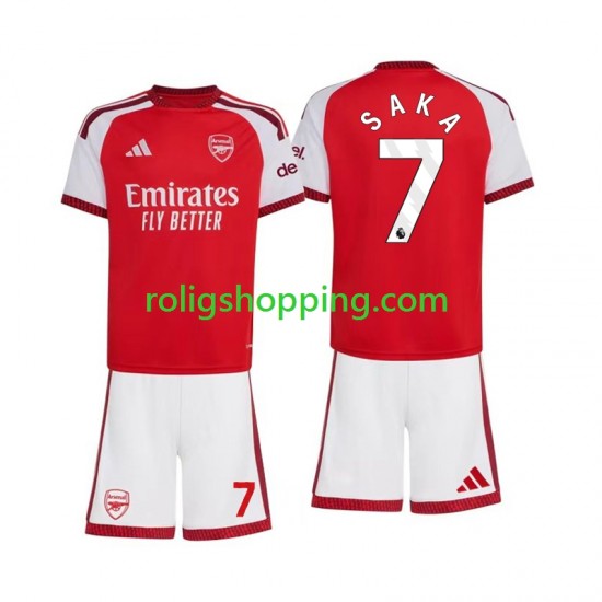 Fotbollströja Arsenal Bukayo Saka 7 Barn Hemmaställ 2026-2027 Kort ärm