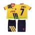 Fotbollströja Arsenal CAMPBELL 7 1993 Retro Barn Bortaställ 1994 Kort ärm