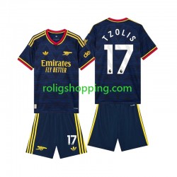 Fotbollströja Arsenal Christos Tzolis 17 Barn Bortaställ 2026-2027 Kort ärm